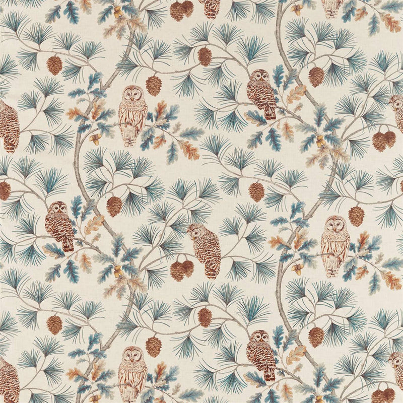 226524 Owlswick Elysian Teal Fabric by Sanderson
