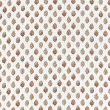 226527 Pine Cones Elysian Briarwood/Cream Fabric by Sanderson