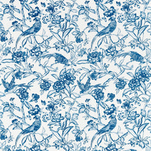 226536 Tattershall Elysian Indigo Fabric by Sanderson