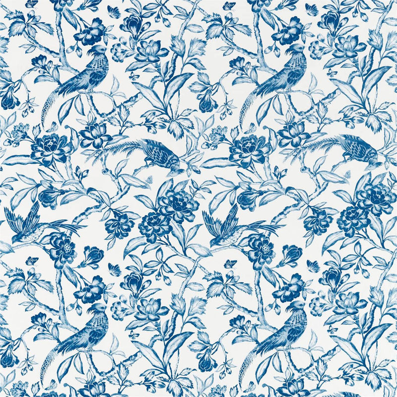 226536 Tattershall Elysian Indigo Fabric by Sanderson
