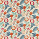 Jackfruit Glasshouse Indigo/Rambutan Fabric by Sanderson