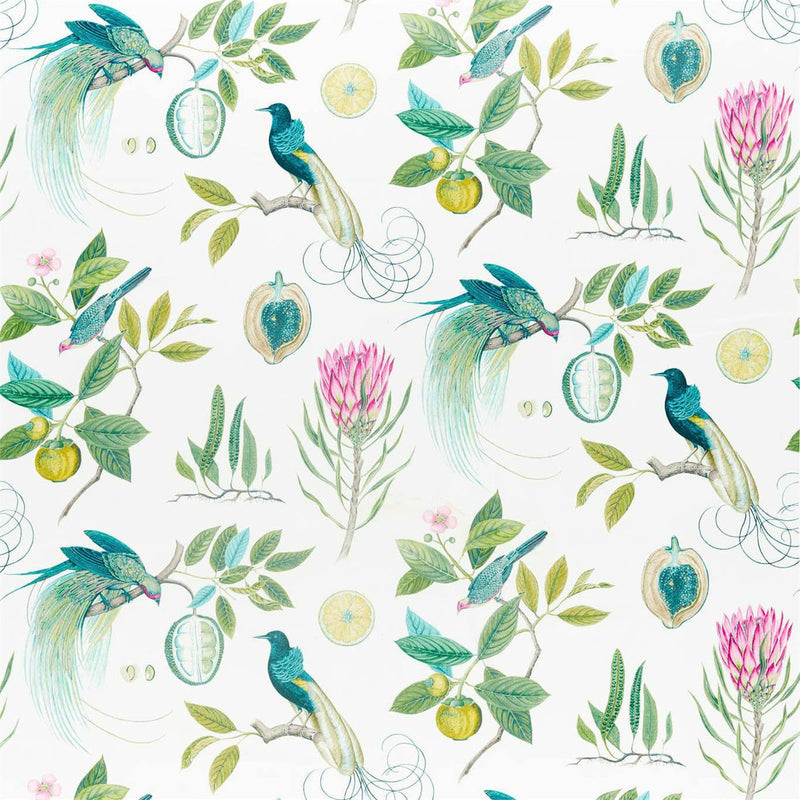 226563 Paradesia Glasshouse Botanical Green Fabric by Sanderson