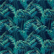 Palm House Glasshouse Ink/Teal Fabric by Sanderson