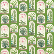 226570 Terrarium Glasshouse Botanical Green Fabric by Sanderson