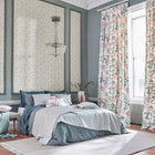 226574 King Protea Glasshouse Orchid/Grey Fabric by Sanderson