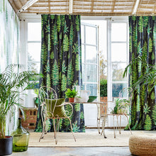 226577 Fernery Glasshouse Botanical Green/Charcoal Fabric by Sanderson