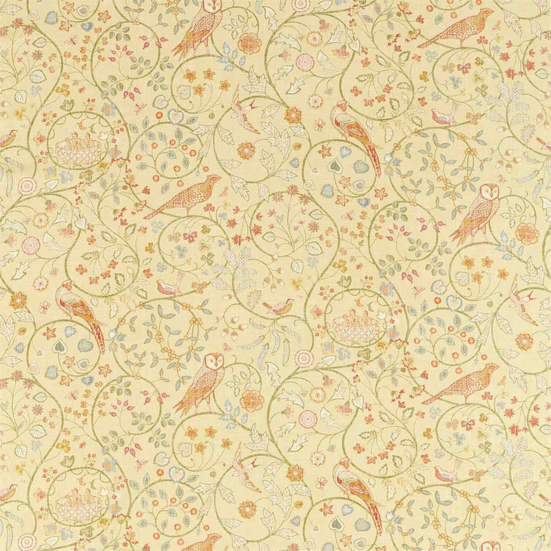 226587 Newill Melsetter Lemon Fabric by Morris & Co