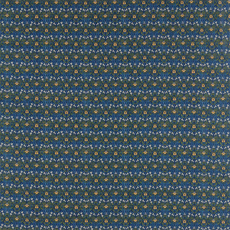 226597 Eye Bright Melsetter Indigo Fabric by Morris & Co