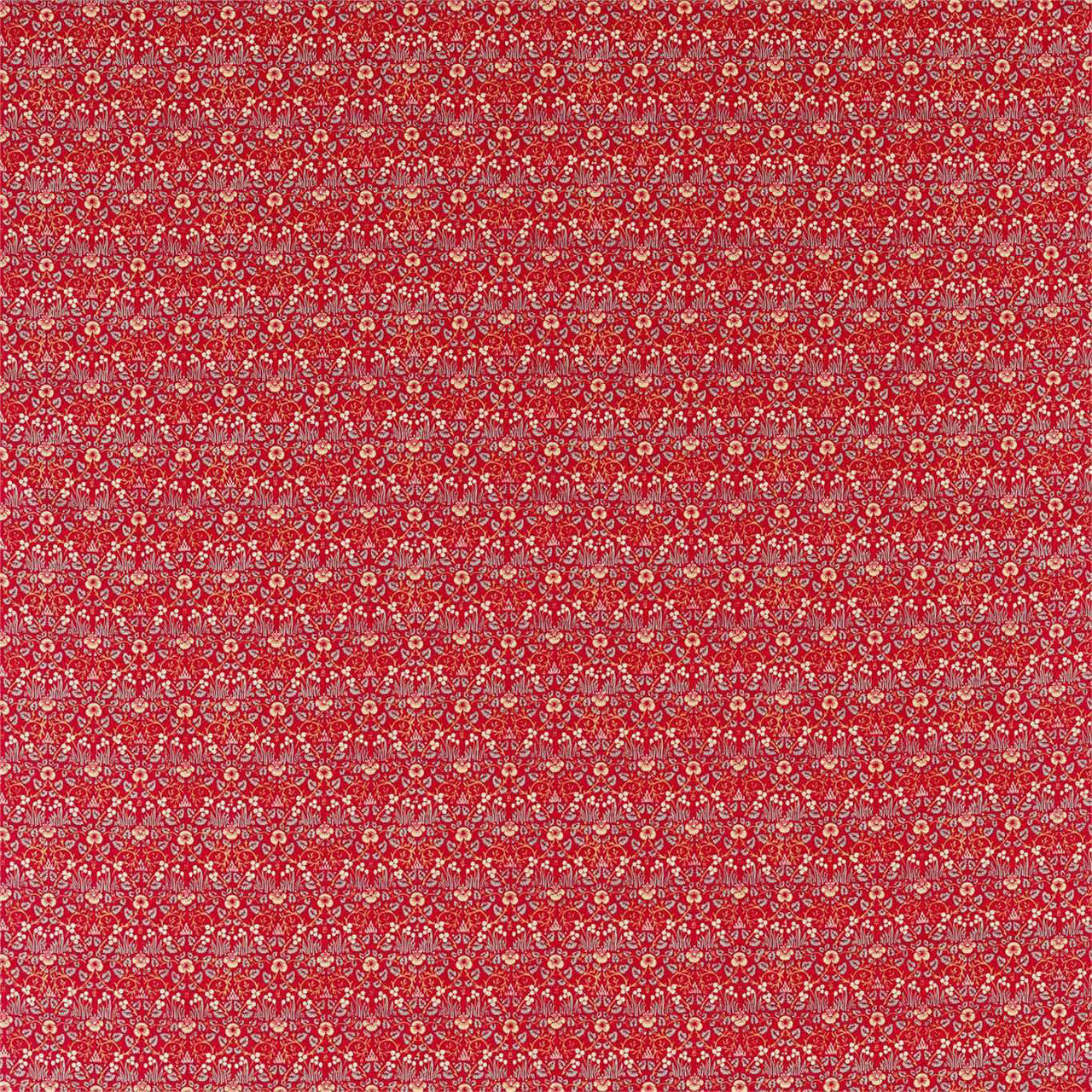 226599 Eye Bright Melsetter Red Fabric by Morris & Co