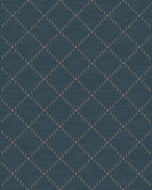 Golden Trellis Blue Treasured Wallpaper by Boråstapeter