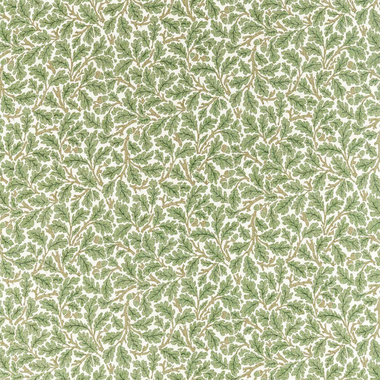 226606 Oak Melsetter Forest/Cream Fabric by Morris & Co