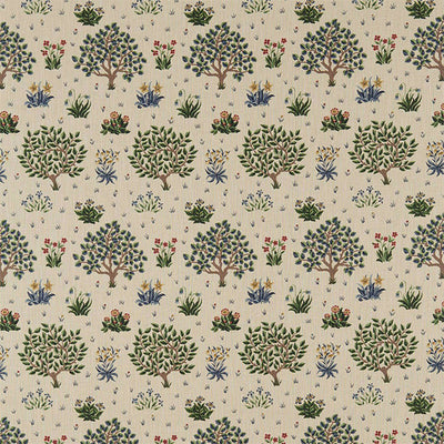 Orchard Compilation Forest/Indigo Fabric by Morris & Co