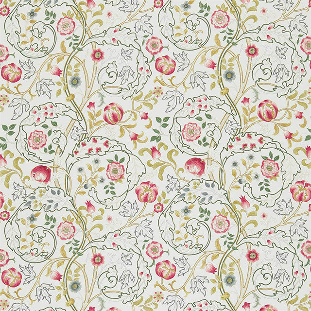 226690 Mary Isobel Compilation Pink/Ivory Fabric by Morris & Co