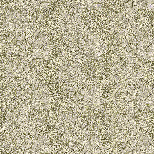 226698 Marigold Compilation Olive/Linden Fabric by Morris & Co