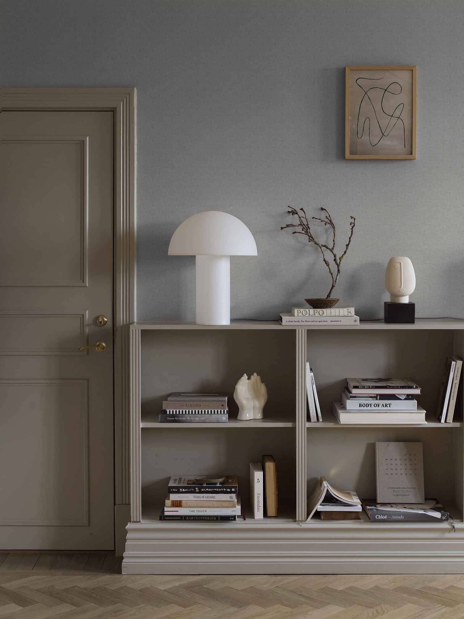 2266 Golden Trellis Grey Wallpaper by Boråstapeter