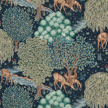 226709 The Brook Compilation Tapestry Blue Fabric by Morris & Co