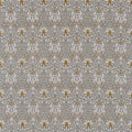 Snakeshead Compilation Pewter/Gold Fabric by Morris & Co