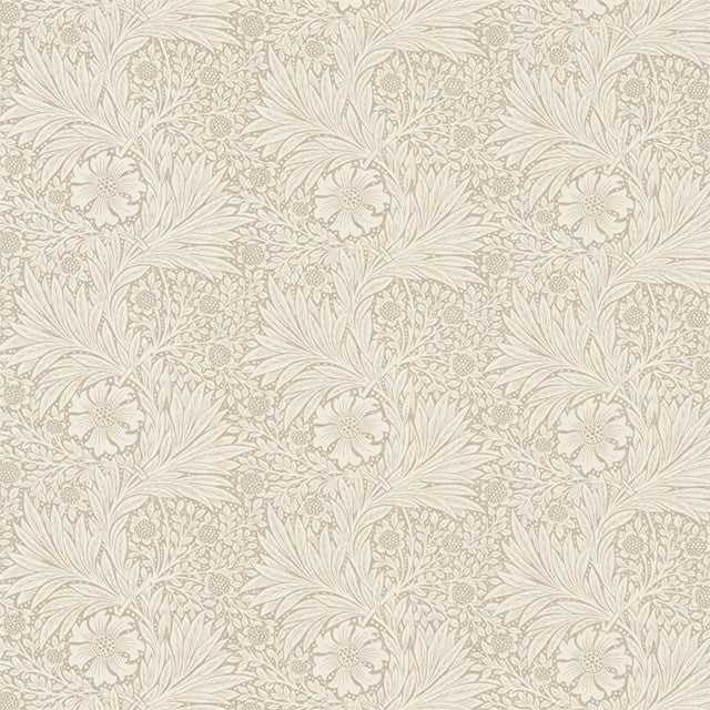 226718 Marigold Compilation Linen/Ivory Fabric by Morris & Co