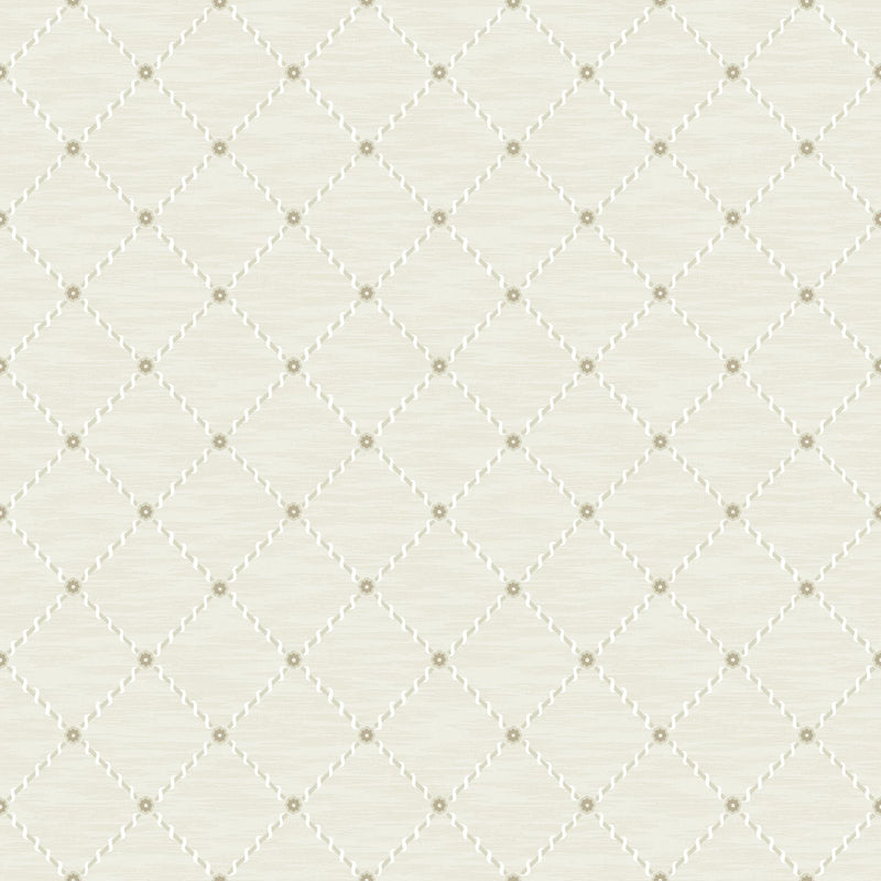 2267 Golden Trellis Beige Wallpaper by Boråstapeter
