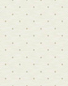 2267 Golden Trellis Beige Wallpaper by Boråstapeter