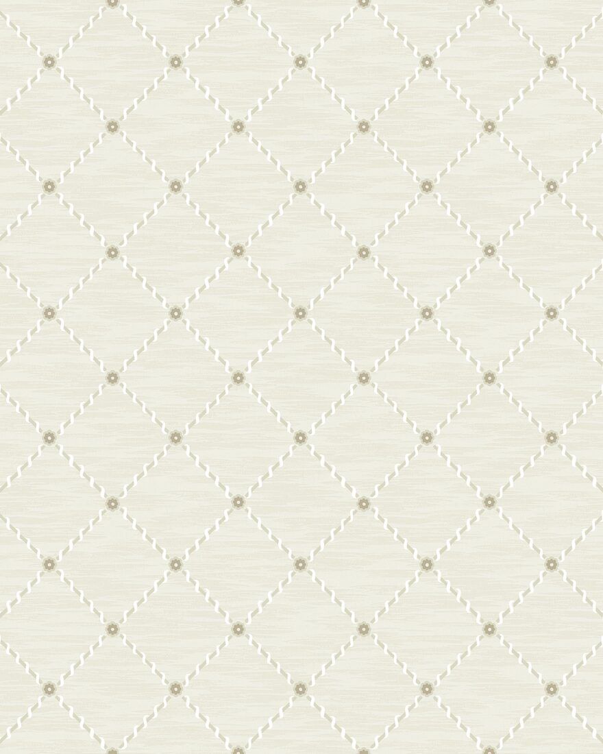2267 Golden Trellis Beige Wallpaper by Boråstapeter