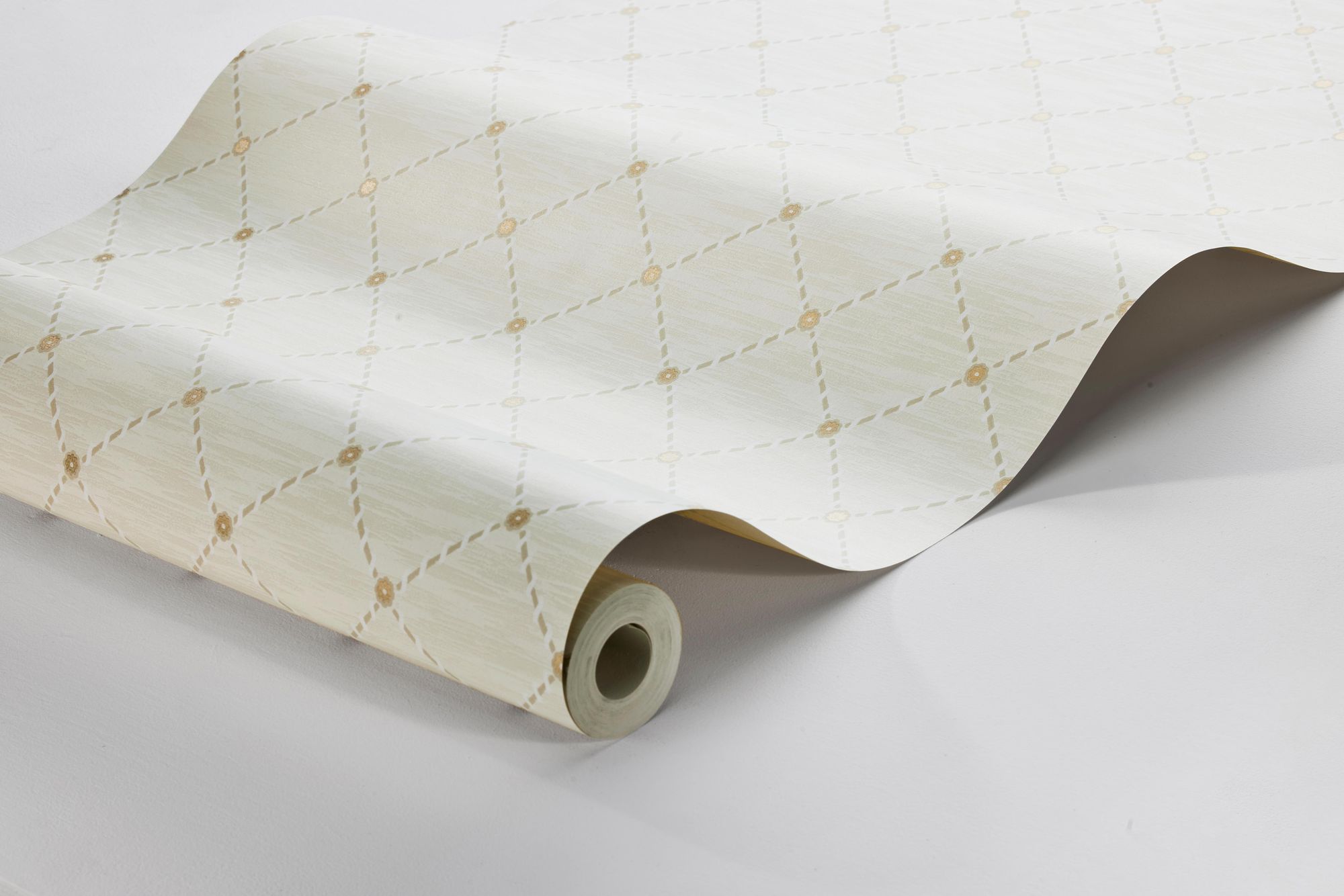 2267 Golden Trellis Beige Wallpaper by Boråstapeter