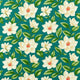 Grandiflora One Sixty Emerald Fabric by Sanderson