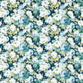 Chelsea One Sixty Forest/Indigo Fabric by Sanderson
