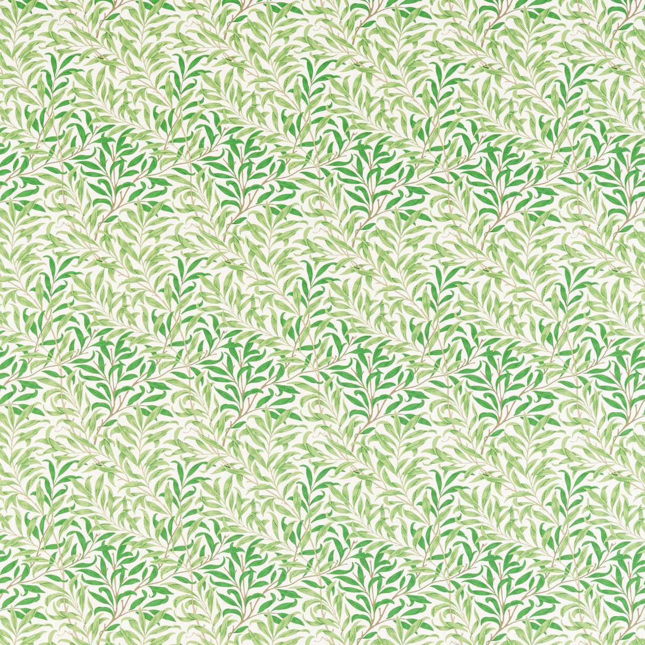 226894 Willow Boughs Simply Morris Leaf Green Fabric by Morris & Co