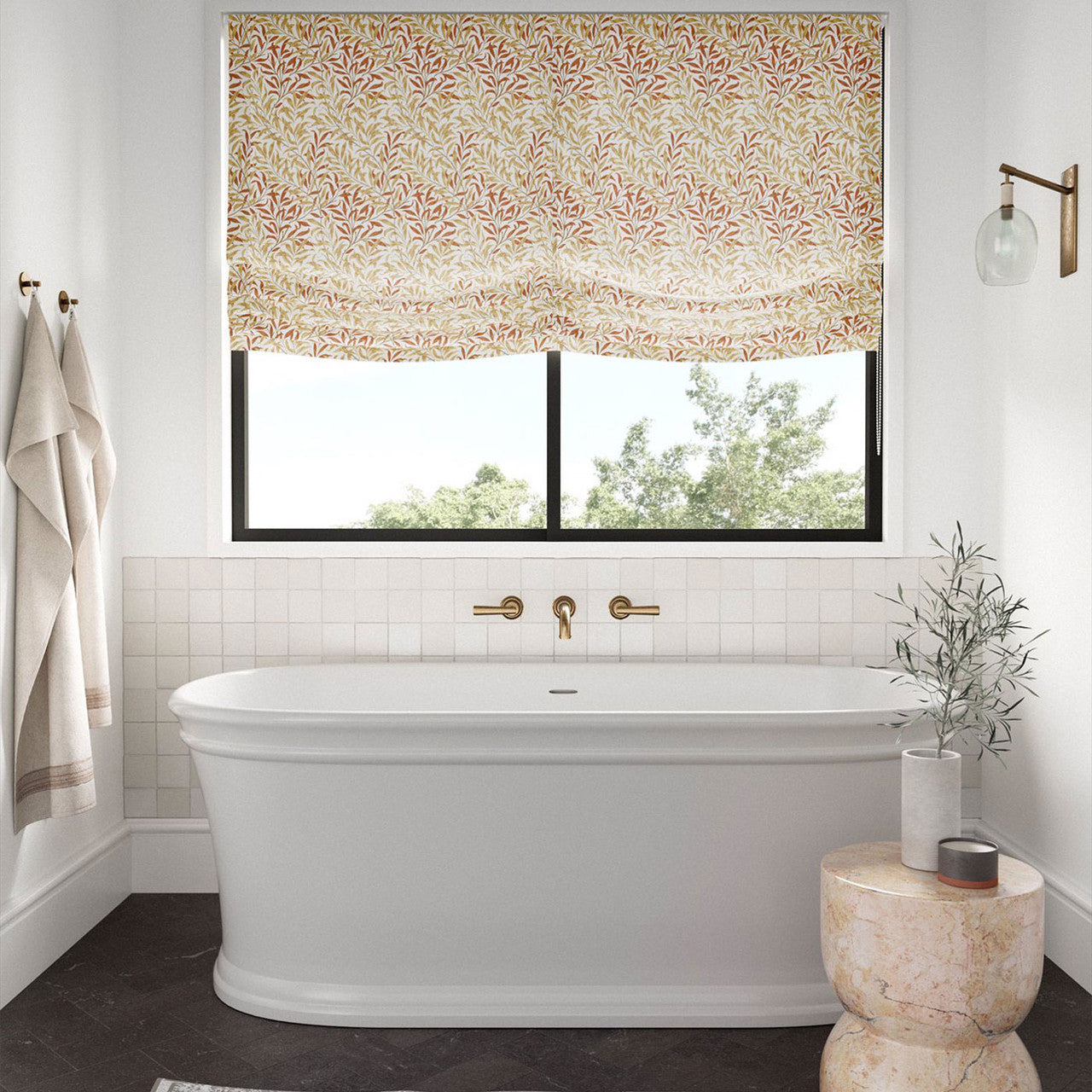 226895 Willow Boughs Simply Morris Russet/Ochre Fabric by Morris & Co