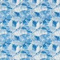 Acanthus Simply Morris Woad Fabric by Morris & Co
