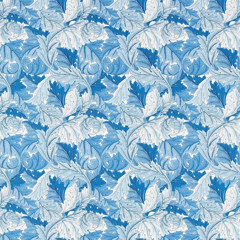226897 Acanthus Simply Morris Woad Fabric by Morris & Co