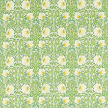 226898 Pimpernel Simply Morris Wels/Leaf Green Fabric by Morris & Co