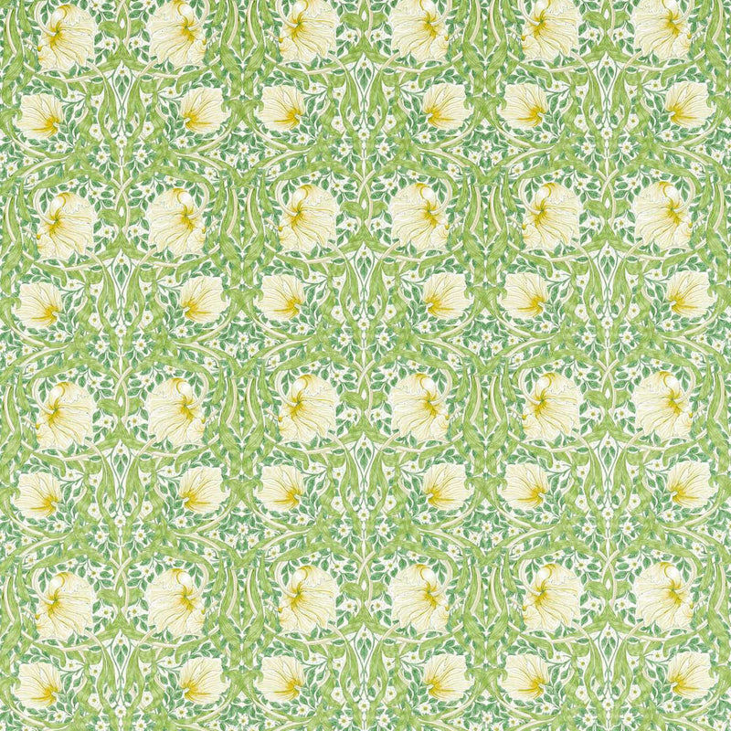 226898 Pimpernel Simply Morris Wels/Leaf Green Fabric by Morris & Co