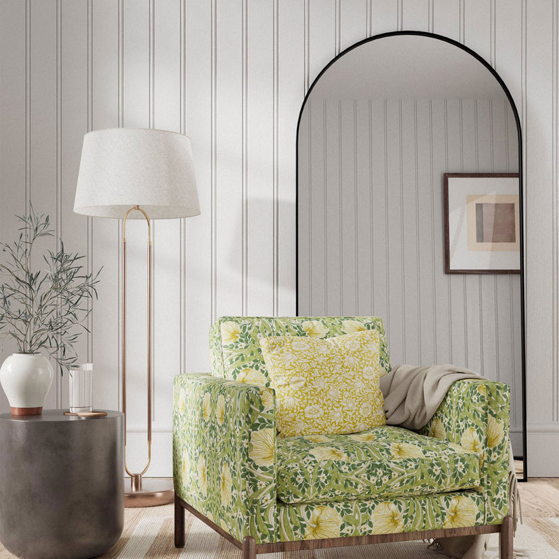 226898 Pimpernel Simply Morris Wels/Leaf Green Fabric by Morris & Co