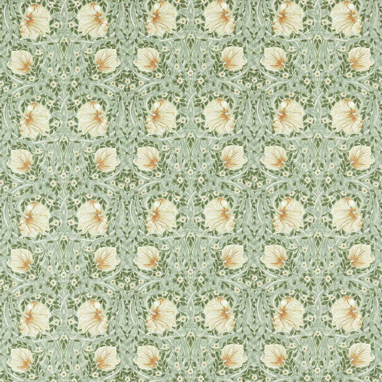 226899 Pimpernel Simply Morris Bayleaf/Manilla Fabric by Morris & Co