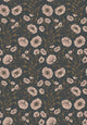 Poppy Flow Black and Purple Treasured Wallpaper by Boråstapeter