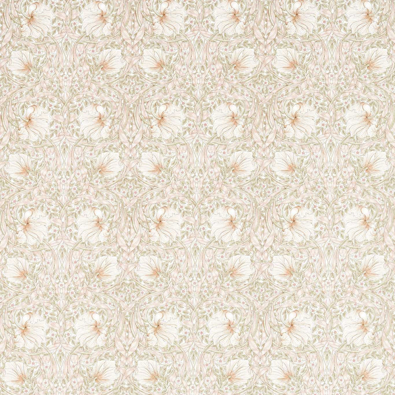 226900 Pimpernel Simply Morris Cochineal Pink Fabric by Morris & Co