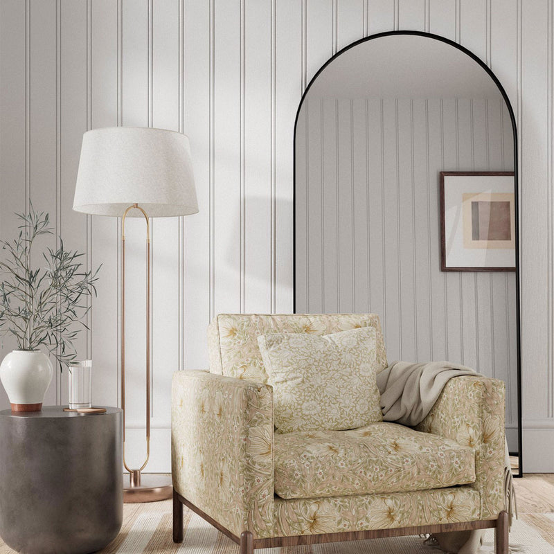 226900 Pimpernel Simply Morris Cochineal Pink Fabric by Morris & Co