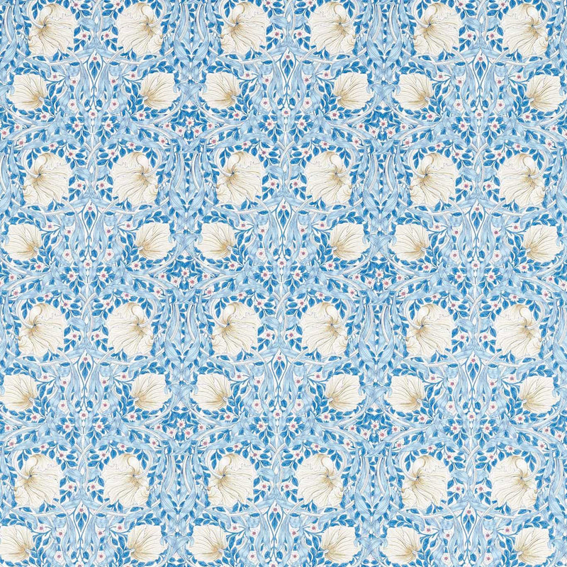 226901 Pimpernel Simply Morris Woad Fabric by Morris & Co