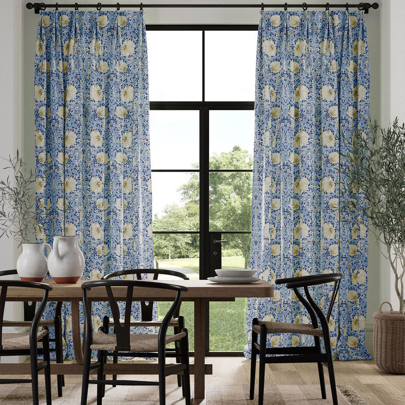 226901 Pimpernel Simply Morris Woad Fabric by Morris & Co