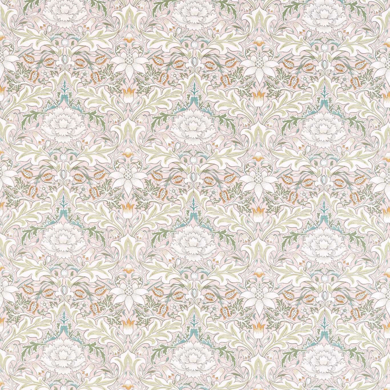 226904 Simply Severn Simply Morris Cochineal/Willow Fabric by Morris & Co