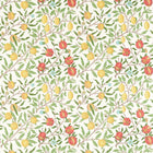 226907 Fruit Simply Morris Leaf Green/Madder Fabric by Morris & Co