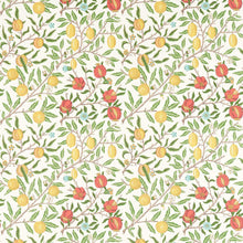 226907 Fruit Simply Morris Leaf Green/Madder Fabric by Morris & Co