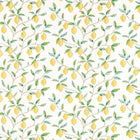 226909 Lemon Tree Simply Morris Lemon/Bayleaf Fabric by Morris & Co
