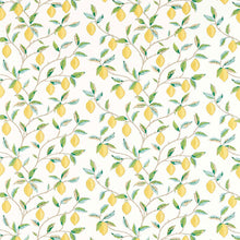 226909 Lemon Tree Simply Morris Lemon/Bayleaf Fabric by Morris & Co