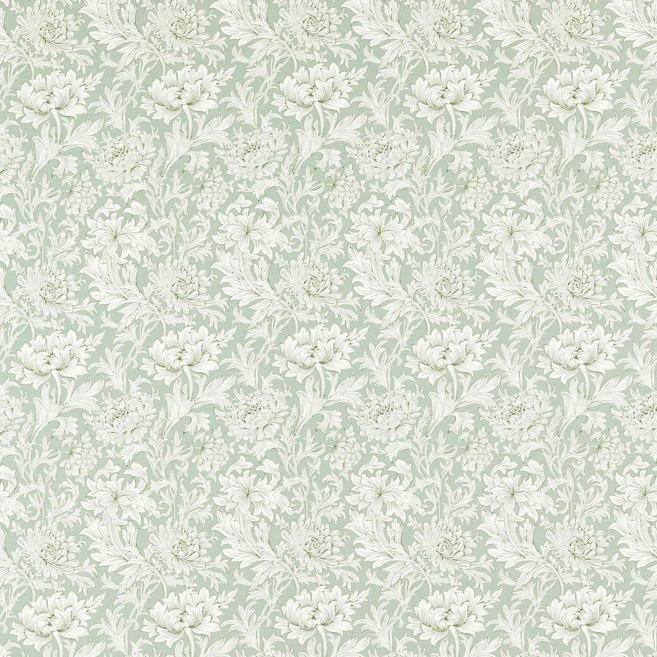 226911 Chrysanthemum Toile Simply Morris Willow Fabric by Morris & Co