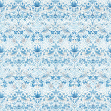 226916 Strawberry Thief Simply Morris Woad Fabric by Morris & Co