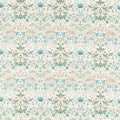 Strawberry Thief Simply Morris Cochineal/Willow Fabric by Morris & Co