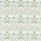 226918 Strawberry Thief Simply Morris Cochineal/Willow Fabric by Morris & Co